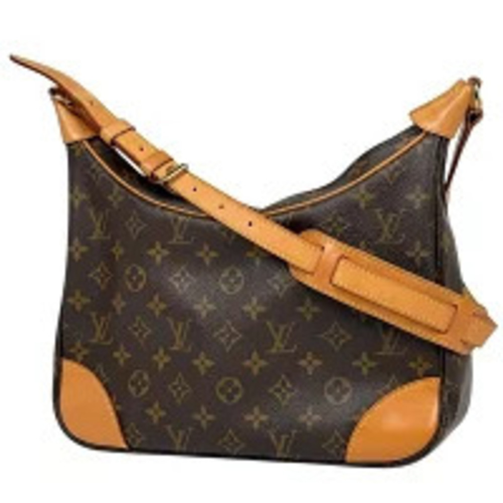 Louis Vuitton Boulogne Shoulder Bag Monogram Brown